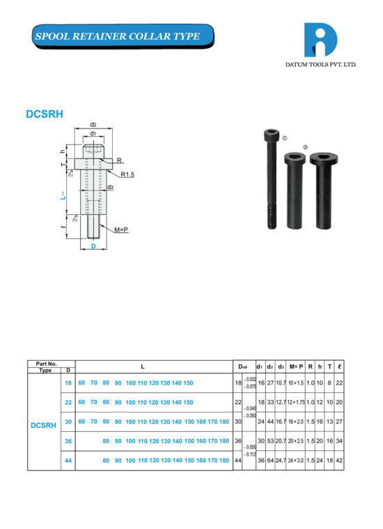 Spool Retainer Collar Type